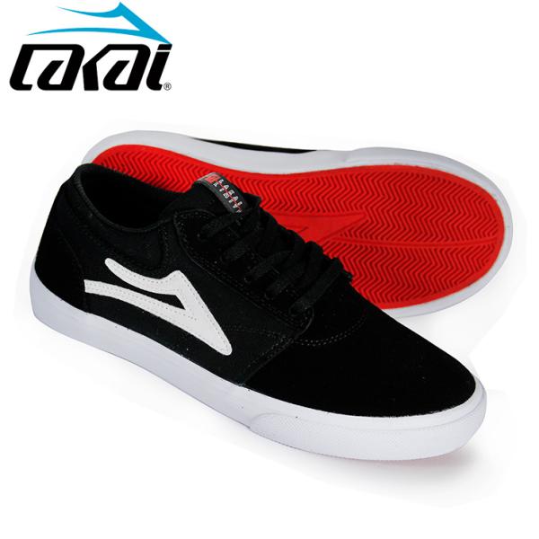 ラカイ ジュニア シューズ LAKAI GRIFFIN KIDS BLK  スケボー  靴 スニーカー スケシュー 25FW