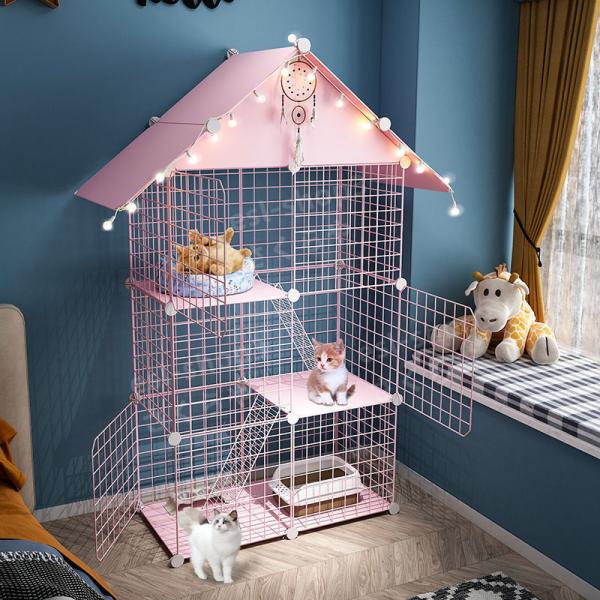 未使用  新作猫カゴ家庭用の小型室内猫小屋は、衛主生超自由空間子猫ちゃん8 esl-shop3_c-47