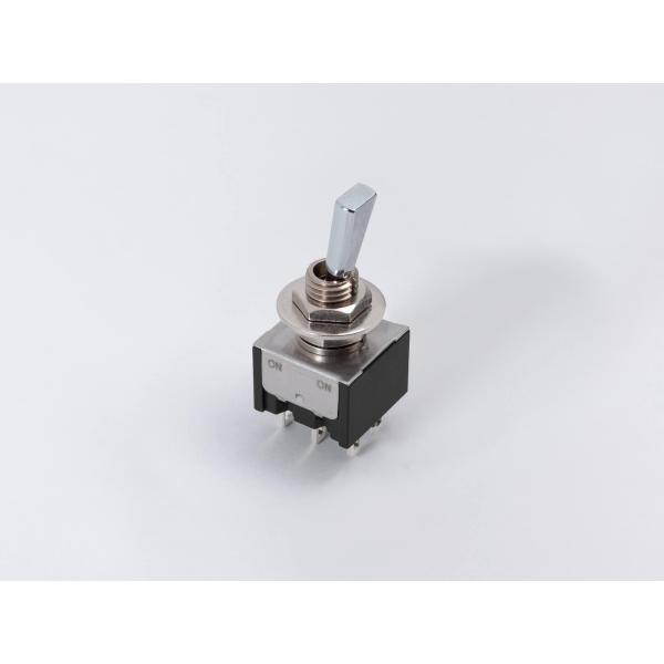 フラットレバーSW ON-ON 6PIN Chrome