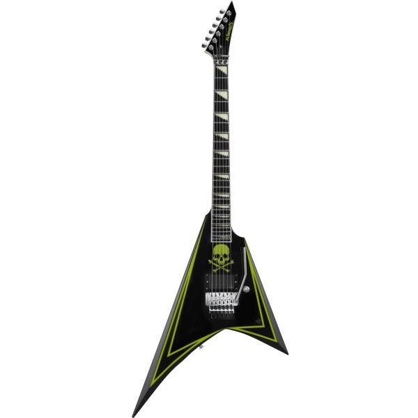 EDWARDS/E-ALEXI GREENY  Black with Lime Green Pinstripe & Skull