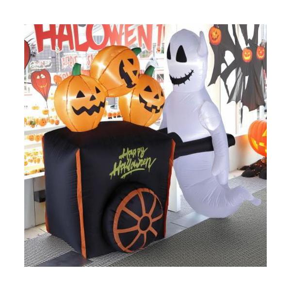 エアーディスプレイ パンプキンカート ハロウィン 飾り エアー装飾 ディスプレイ 友愛玩具 HW-1157