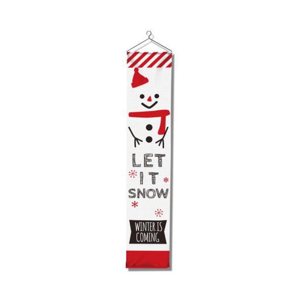 ハンガー式クリスマスバナー（LET IT SNOW） クリスマス 飾り WG-6841SN