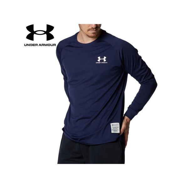 アンダーアーマー UNDER ARMOUR テック ロングスリーブ シャツ DFTG 1375384 410 ミッドナイトネイビー メンズ 2022秋冬モデル UA 長袖 ロンT Tシャツ トップス