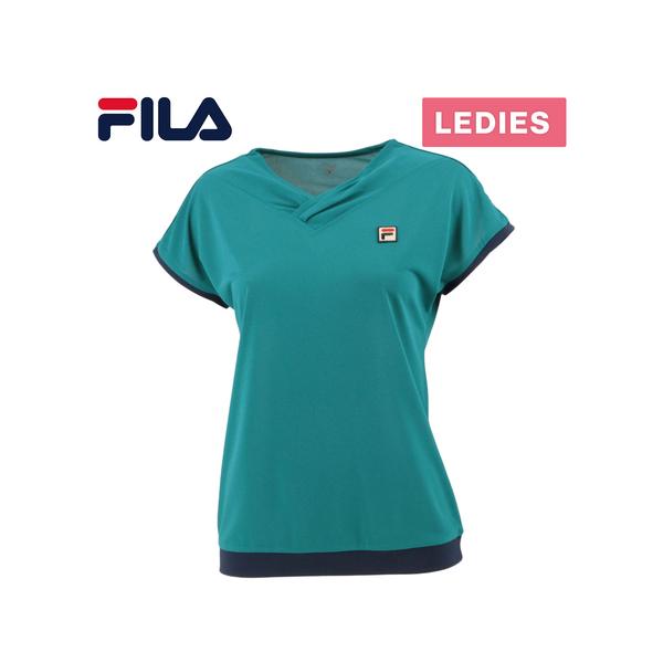FILA フィラ ゲームシャツ VL2654 27B アクア レディース 半袖 T