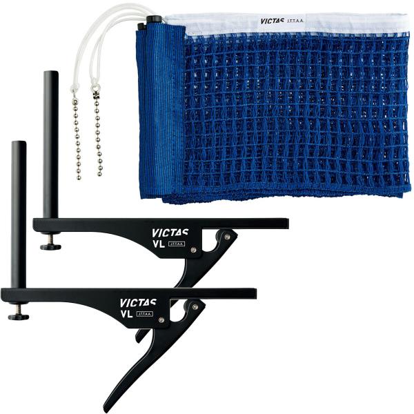 卓球 サポート 器具 備品日本卓球協会検定品（J.T.T.A.A）。ネジ固定式のサポート＆ネットセット。スプリング式 サポートに差し込み式ネット。［サポート取付部］天板の厚さ4cmまで対応。素材：サポート：スチール・ネット、ネットメッシュ：...