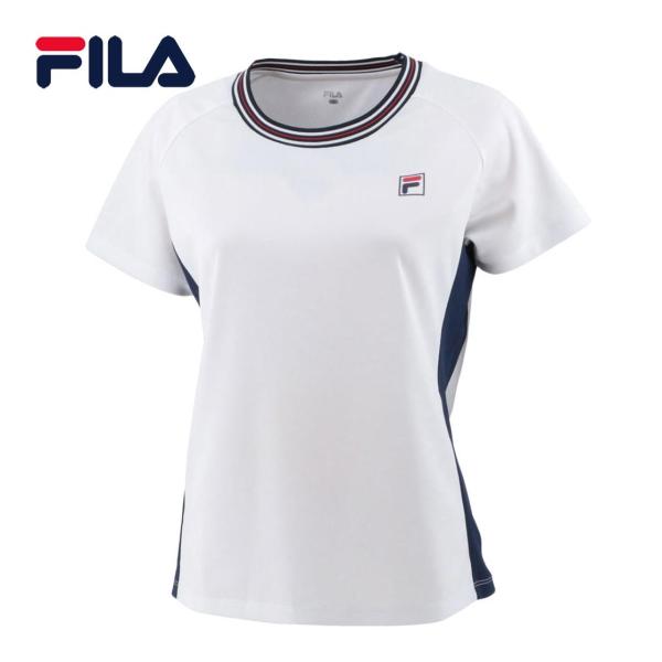 FILA（フィラ） ゲームシャツ VL7507 01 ホワイト レディース 半袖T