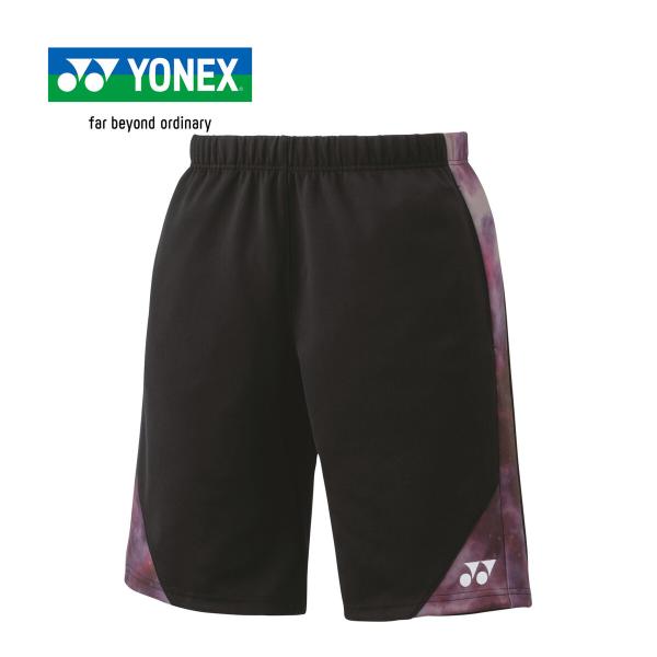 バドミントン ハーフパンツ 日本代表 YONEX（ヨネックス） ニットハーフパンツ 15188 007 ブラック メンズ
