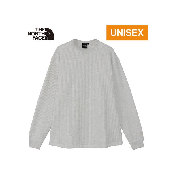 ★最大2,500円OFFクーポン 11/14?23★ ザ・ノース・フェイス ノースフェイス ロングスリーブウォームワッフルクルー NT62436 WX ホワイトミックスグレー