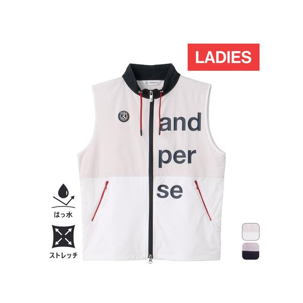 and per se（アンパスィ） バックウォームベスト AFF1003G1 レディース