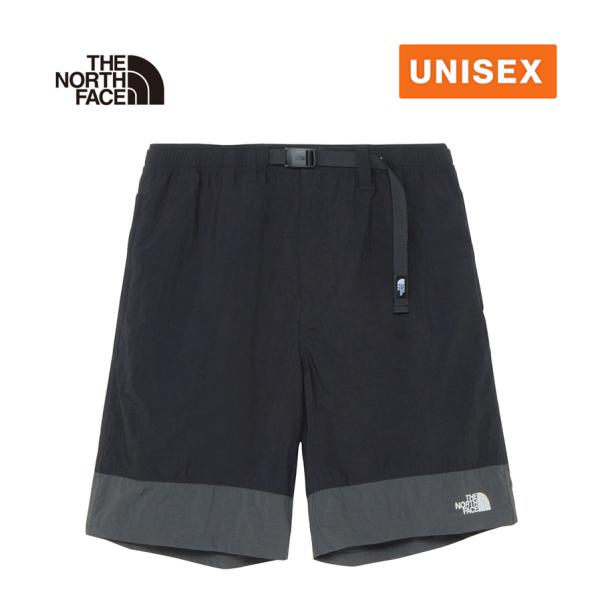 THE NORTH FACE ショートパンツ THE NORTH FACE NUPTSE SHORT ブラックxアスファルトグレー（ザ