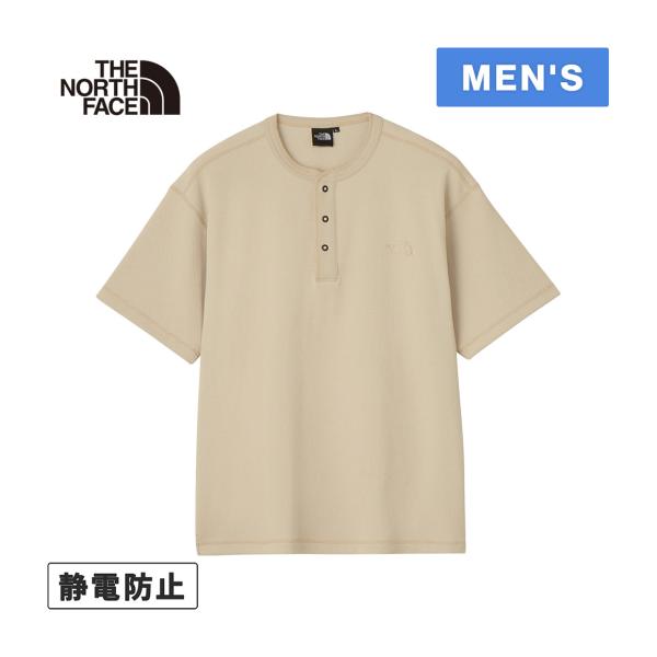 ザ・ノース・フェイス THE NORTH FACE ショートスリーブハニカムヘンリー メンズ 半袖 Tシャツ 通気性 ロゴ刺繍 NT12538 THE NORTH FACE（ザ ノースフェイス） ノースフェイス ショート