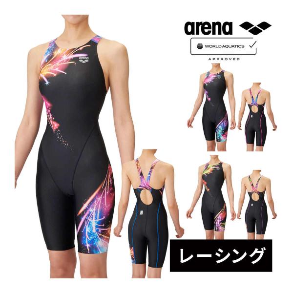 【新品・未使用】 アリーナ arena ワンピースハーフレッグ水着 アリーナ arena 【競泳水着】レーシングワンピーススパッツ