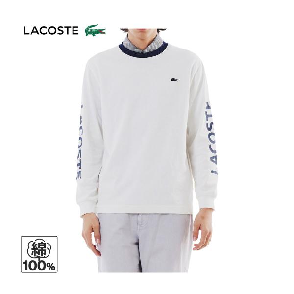 LACOSTE ラコステ ヘビーウェイトスリーブプリントTシャツ