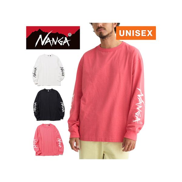 NANGA（ナンガ） エコハイブリッド スリーブ ロゴ ロングスリーブ