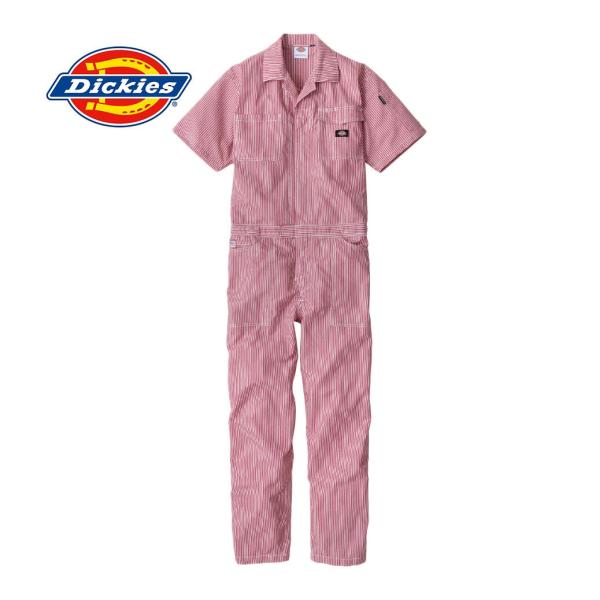 Dickies（ディッキーズ） ライト ストレッチヒッコリー 半袖ツナギ D