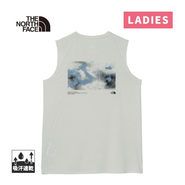 ザ・ノース・フェイス ノースフェイス スリーブレスGTDメランジグラフィッククルー NTW12676 GS グレイッシュホワイト レディース 2026春夏モデル ランニング