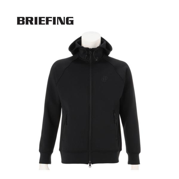BRIEFING（ブリーフィング） ステッチ3Dロゴ パーカ BRG263M22 BLACK