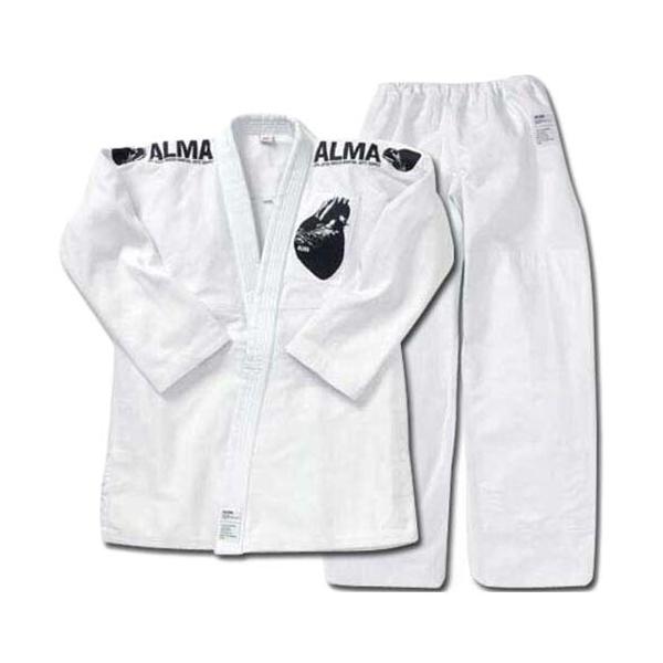 柔術着　ALMA　A1　品番JU2−A1−WH マーシャルワールド アルマ ALMA 海外製柔術着 上下セット 白帯付 JU2