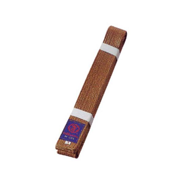 カラー：茶 柔道 武道 スポーツ 部活 柔術 九桜 クサクラ 1級〜3級（成年）向けです。【帯の選び方について】・柔道の場合通常の目安として腰囲（ウエスト）の2倍プラス90cm〜100cm位が適寸となります。帯の結び目から両端まで20cm程...