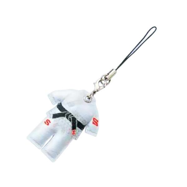 カラー：白 柔道グッズ 根付 粗品 ファングッズ 部活 九桜 クサクラ「S」ロゴもはいってミニなのに本格的。カバンに・携帯に♪ちょっとリアルでほのぼのかわいい。サイズ：縦5×横4cm