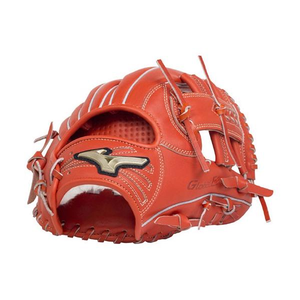 新品値引きする ミズノ Mizuno 野球グローブ軟式用ゴールデンエイジグローバルエリートga H Selection02 内野手用サイズga9 52 スプレンディッドオレンジ右投げ用 激安正規商品