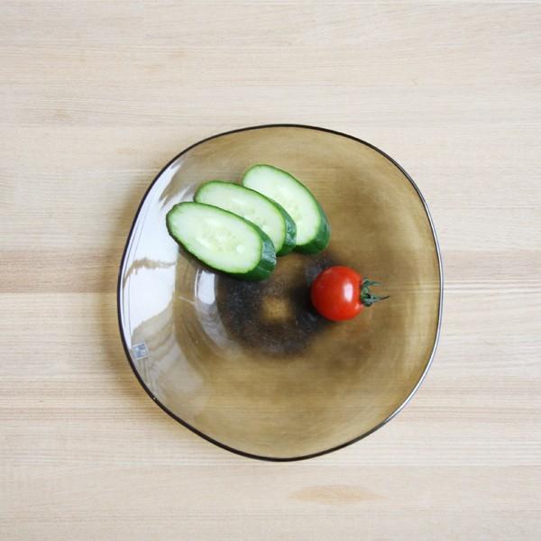 fresco kasumi plate ( SS / browngreen ) プレート 辻野剛 吹きガラス