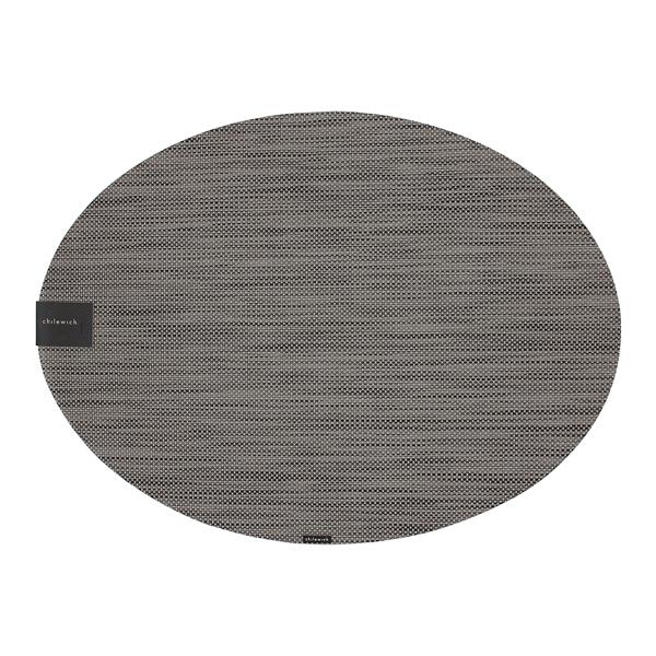 Chilewich �`���E�B�b�` Mini Basketweave OVAL (015:Light Grey) �����`�����}�b�g i-30363