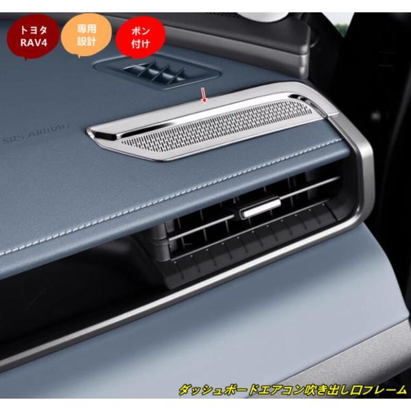 トヨタ・RAV4 60系用 ダッシュボードエアコン吹き出し口フレーム エアコンパネル エアコンダストカバー 保護内装トリム 2個 2色選択 sk102405