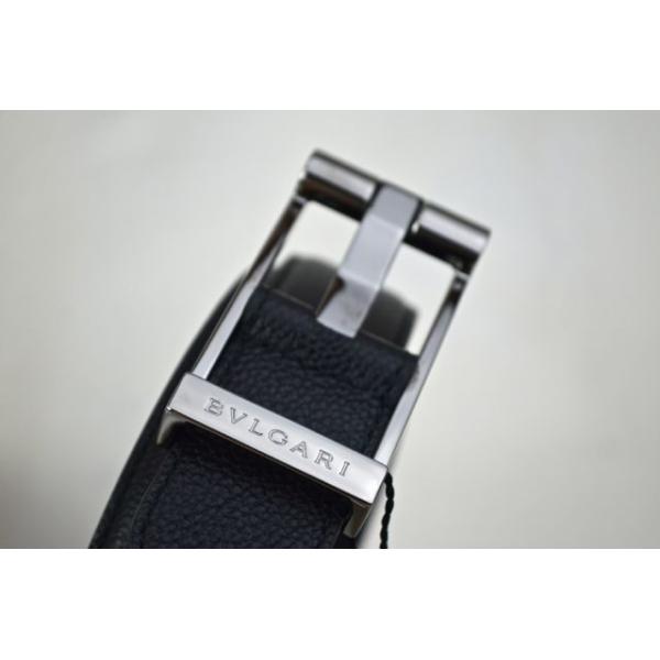 BVLGARI ブルガリ ベルト レザー ブラック BVLGARI ブルガリ ブルガリブルガリ ベルト サイズ：105/42