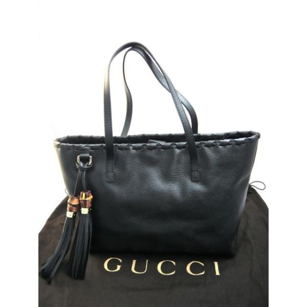 GUCCI 【日本未発売】グッチ バンブー BAMBOO レザータッセル チャーム 