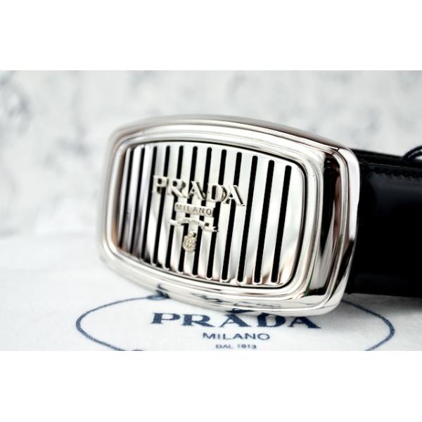 PRADA（プラダ） ベルト 日本未発売 PRADA 9Y12MR トップ式 メタル