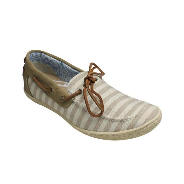 Indian インディアン Id990 ベージュ ボーダー柄のデッキシューズ メンズ 靴 Www Unipymes Com