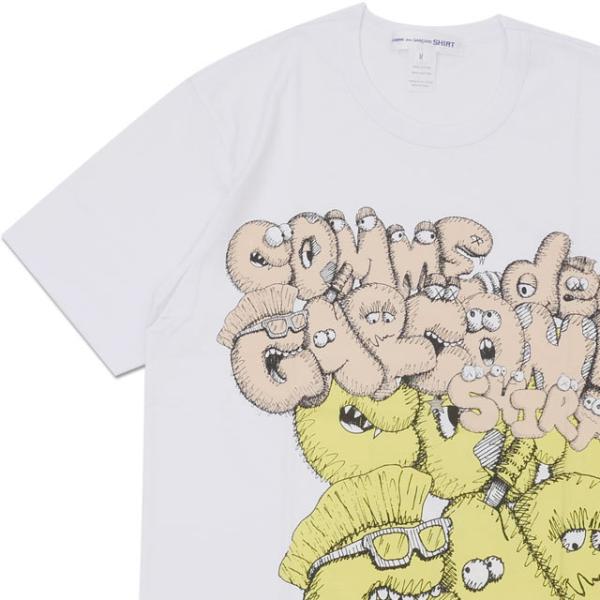コムデギャルソン　カウズ　tシャツ COMME des GARCONS SHIRT 新品 コムデギャルソン シャツ x