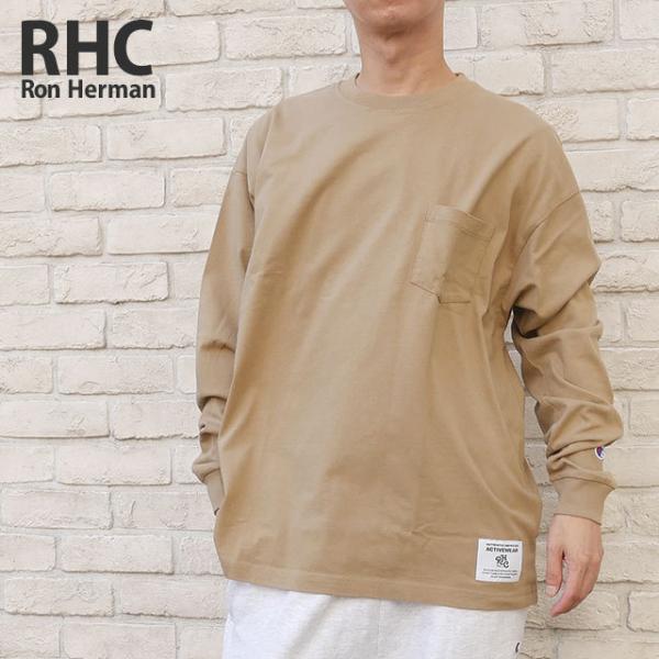 Champion×RHC Ron Herman 別注 ポケット Tシャツ 長袖 Champion×RHC Ron Herman 別注 ポケット Tシャツ 長袖