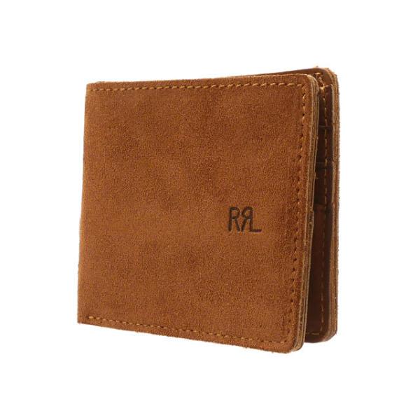 DOUBLE RL 二つ折り財布 ブラウン スエード essense_21101502