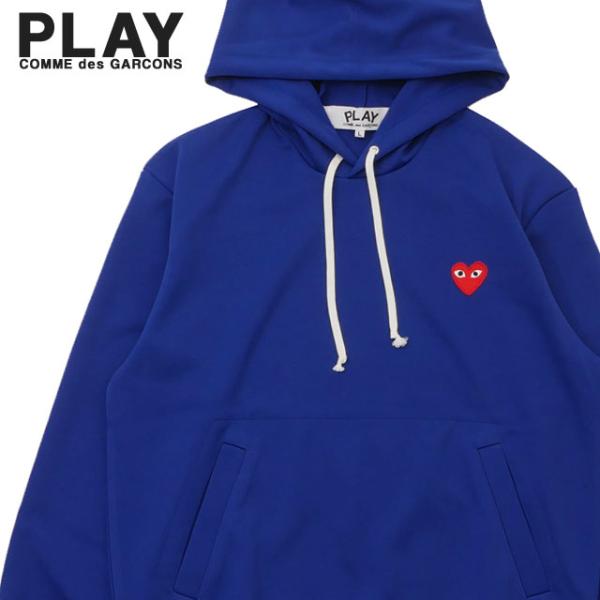 PLAY COMME des GARCONS ジップパーカーS ブルー⭐︎未使用 Comme Des Garçons Play ジップ パーカー | ブルー | FARFETCH JP