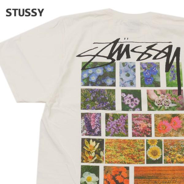 STUSSY 新品 ステューシー FLOWER GRID PIGMENT DYED TEE STUSSY 新品 ステューシー FLOWER GRID PIGMENT DYED TEE