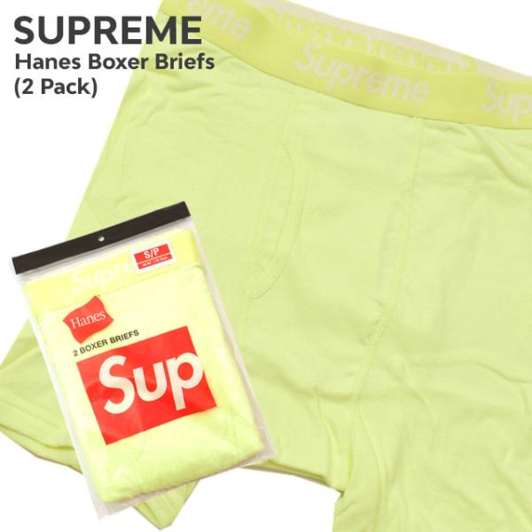 下着・アンダーウェア Supreme Hanes Boxer Briefs yellow Supreme（シュプリーム） 新品 SUPREME x ヘインズ Hanes Boxer Briefs