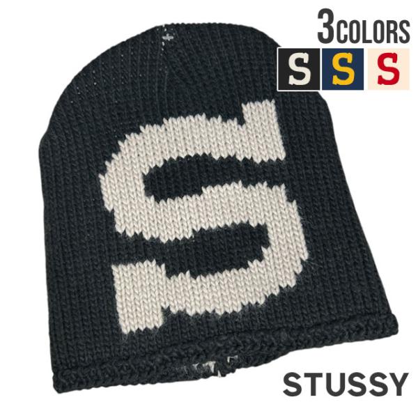 Old Stussy 90's ビーニー スカル モノグラム シングルビーニー STUSSY 新品 ステューシー SKULLCAP KNIT BURLY S ビーニー スカル