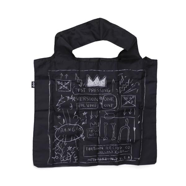 新品 ジャン ミシェル バスキア Jean-Michel Basquiat x ローキー LOQI Crown Bag エコ トートバッグ BLACK ブラック 277002684011 グッズ BUYERS PUSH