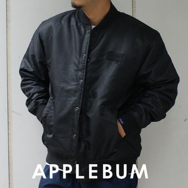 ✨希少✨APPLEBUM ストライプ ウール スタジャン ブラック L 最高 のファッション - APPLEBUM アップルバム ストライプ