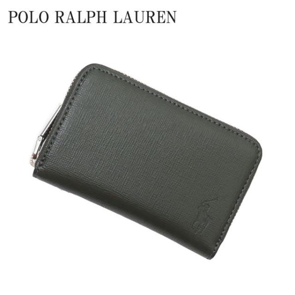 ポロラルフローレン　小銭入れ　ブランド　コインケース ラルフローレン 財布 POLO RALPH ポロ 小銭入れ レザー 黒