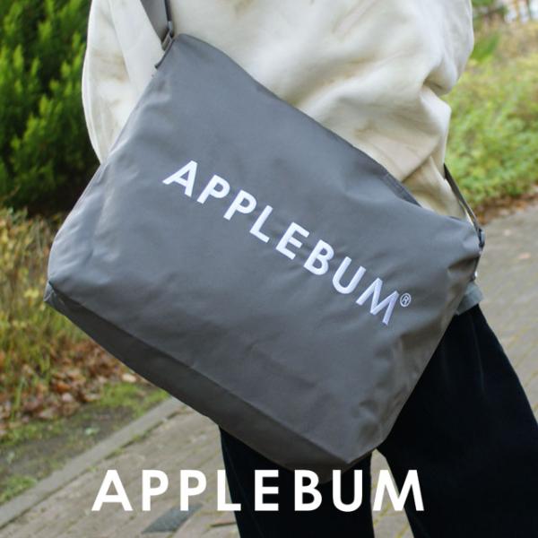【新品・未使用】APPLEBUM ボストンバッグ グレー APPLEBUM（アップルバム）の「Logo Big Square Bag（ショルダー
