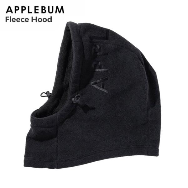 アップルバム　フリースフード　黒色 APPLEBUM 新品 アップルバム Fleece Hood フリースフード ネック