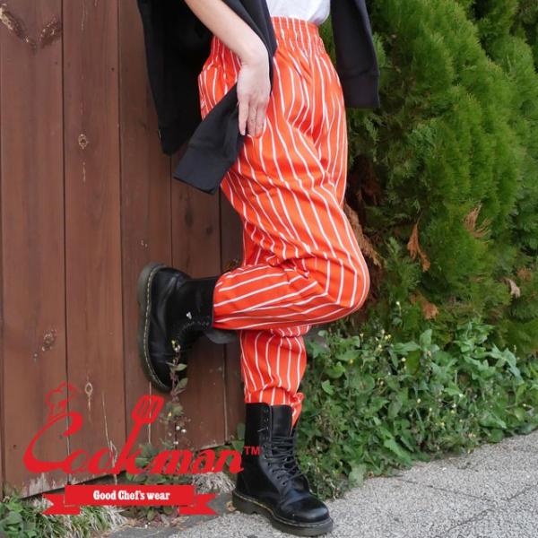 新品 クックマン Cookman Chef Pants Stripe シェフパンツ 