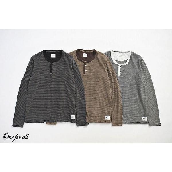 victim ヴィクティム L/S HENRY NECK BORDER CUT SEWN : essex - 通販