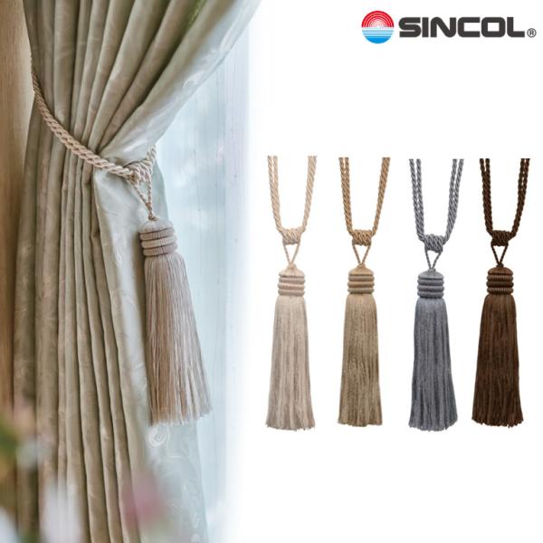 SINCOL カーテン　タッセル　3枚 estart_sincol-ef-594