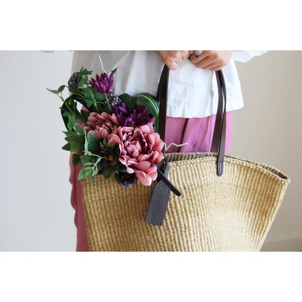 カゴバッグ かごバッグ トート 60代 肩掛け ショルダー 革 革 バスケット バスケット 大きめ 母 娘 誕生日プレゼント 女性 30代 40代 50代 60代 名入れ Bizenizkz Bizenビゼン