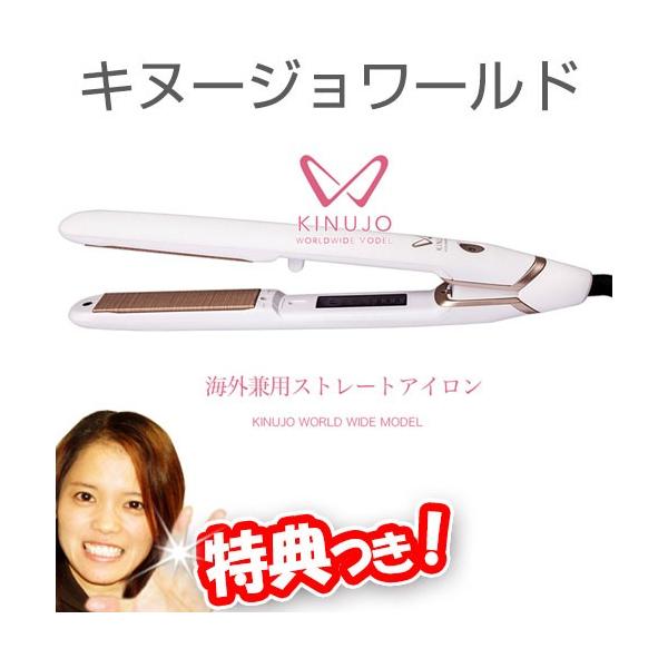極美品✨絹女 海外対応ストレートアイロン キヌージョワールド DS100 apishmono_ds