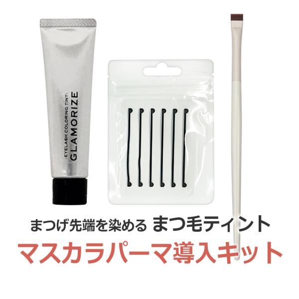 マスカラパーマ 導入キット TINT剤＋TINTストッパー＋TINTブラシ 動画マニュアル＆サポート付 まつげパーマ ティント / まつげティント / 即日発送